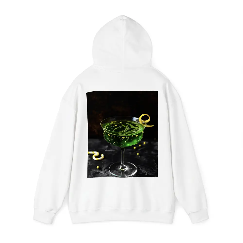 Green Cocktail Glass Dark Moody Background – Hoodies