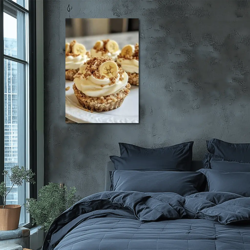 Banana Cream Cupcakes With Crumble Topping – Wall Art