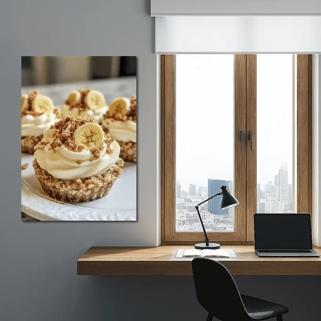 Banana Cream Cupcakes With Crumble Topping – Wall Art