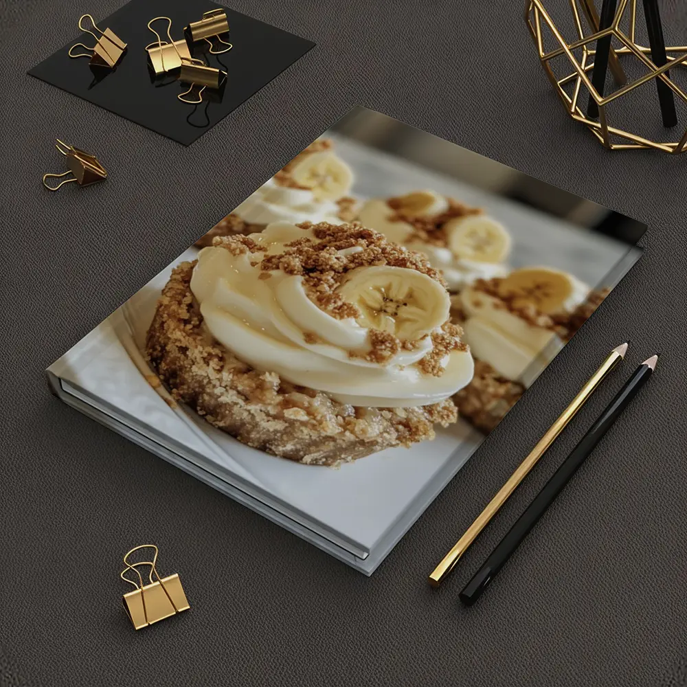 Banana Cream Cupcakes With Crumble Topping – Notebooks