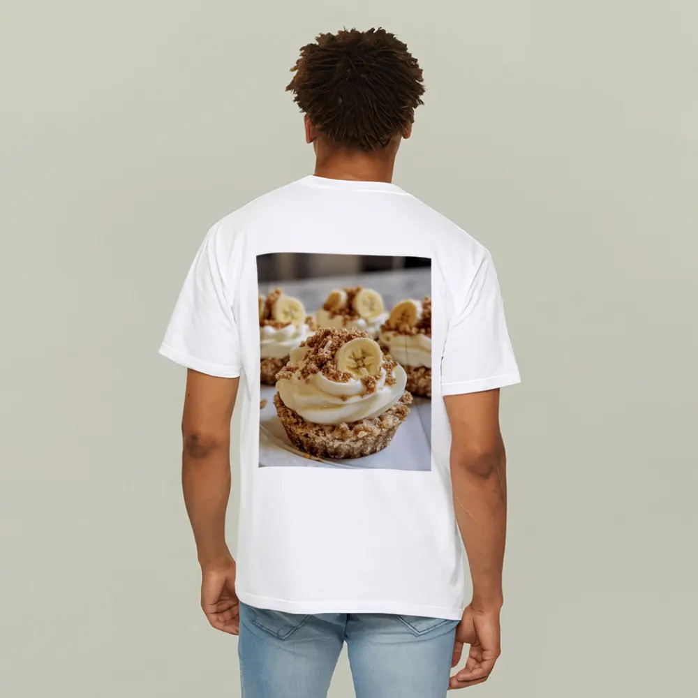 Banana Cream Cupcakes With Crumble Topping – T-Shirts