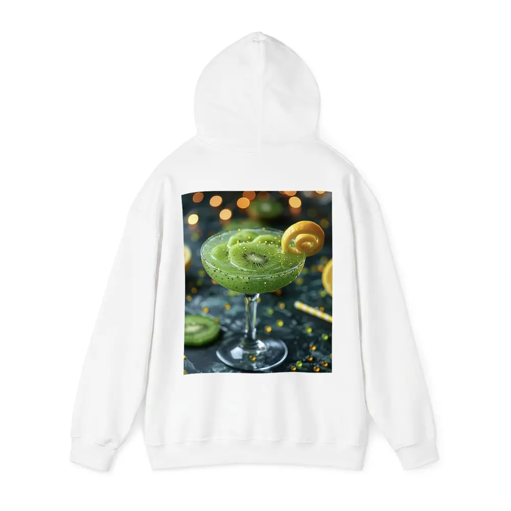 Kiwi Cocktail Green Drink Bokeh Lights – Hoodies