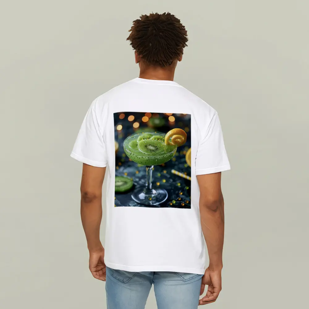 Kiwi Cocktail Green Drink Bokeh Lights – T-Shirts