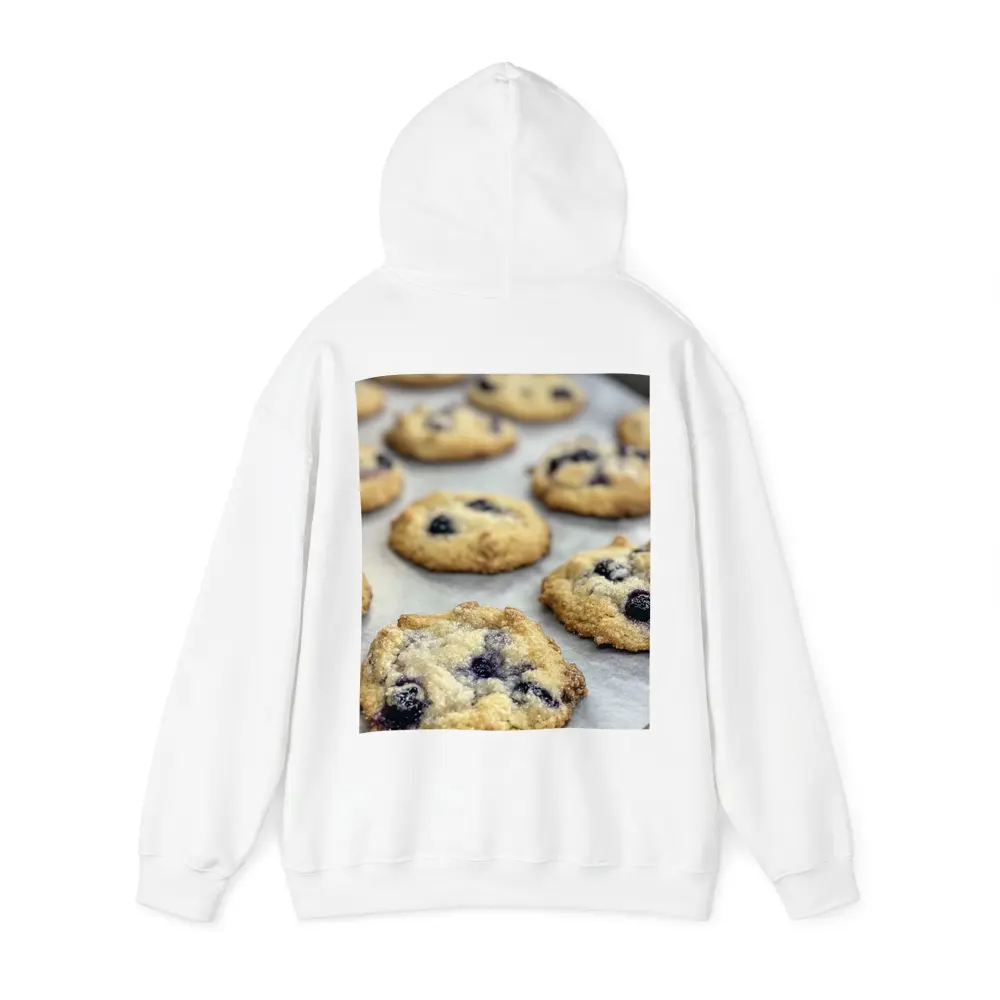 Fresh Blueberry Cookies On Baking Tray – Hoodies