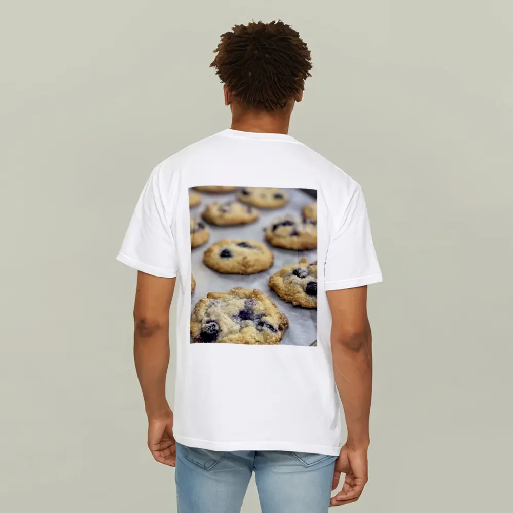 Fresh Blueberry Cookies On Baking Tray – T-Shirts