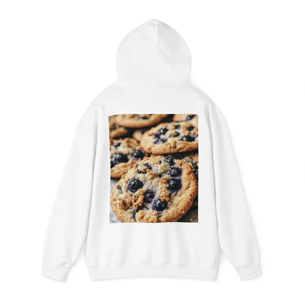 Blueberry Cookies Close Up Food Photography – Hoodies
