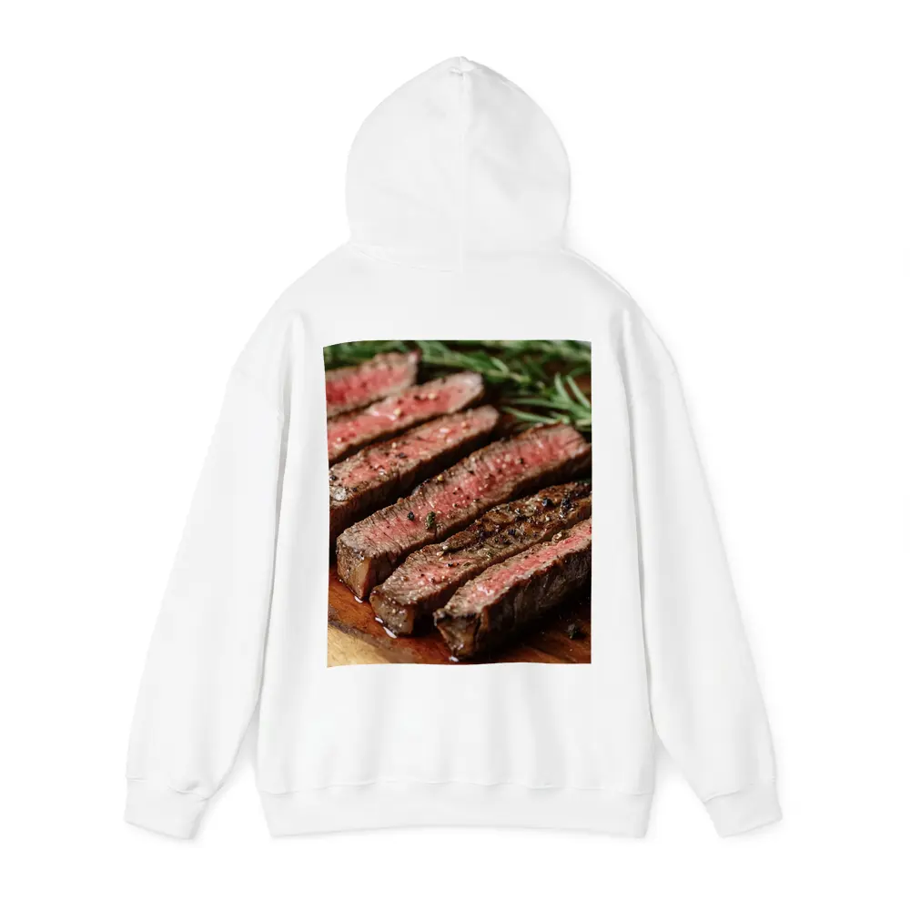Grilled Steak Slices On Wooden Board – Hoodies