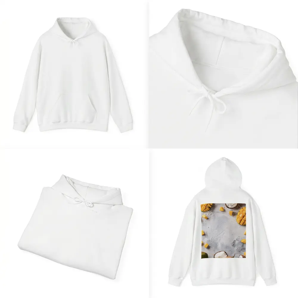 Mango and Coconut Tropical Fruit Flatlay – Hoodies