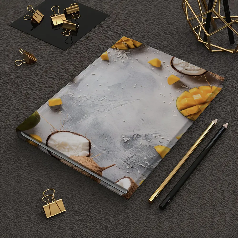 Mango and Coconut Tropical Fruit Flatlay – Notebooks