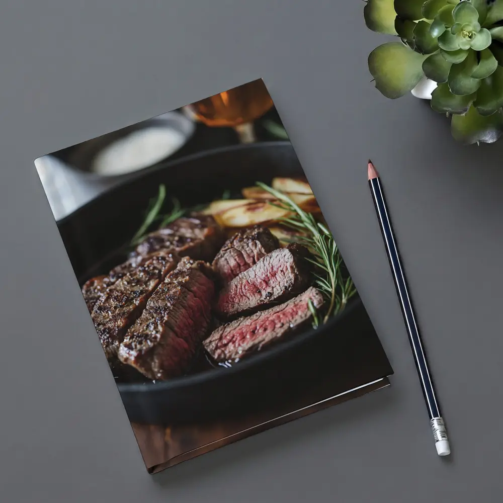 Seared Steak Cast Iron Pan Rosemary – Notebooks