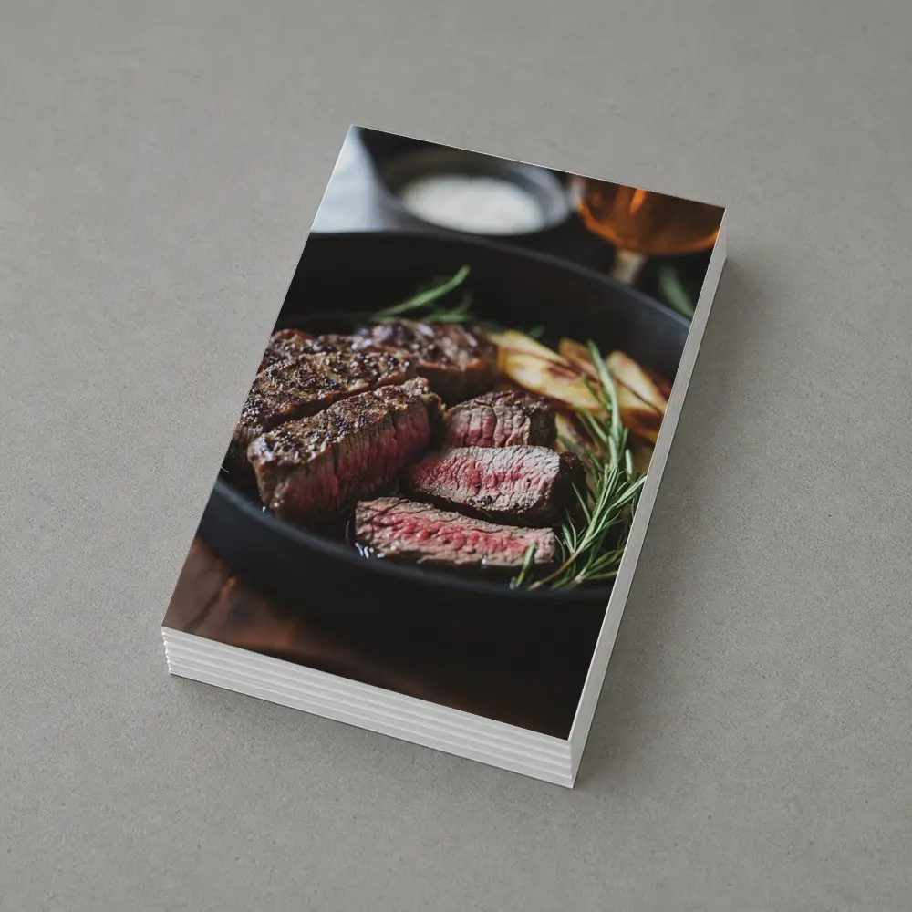Seared Steak Cast Iron Pan Rosemary – Postcards