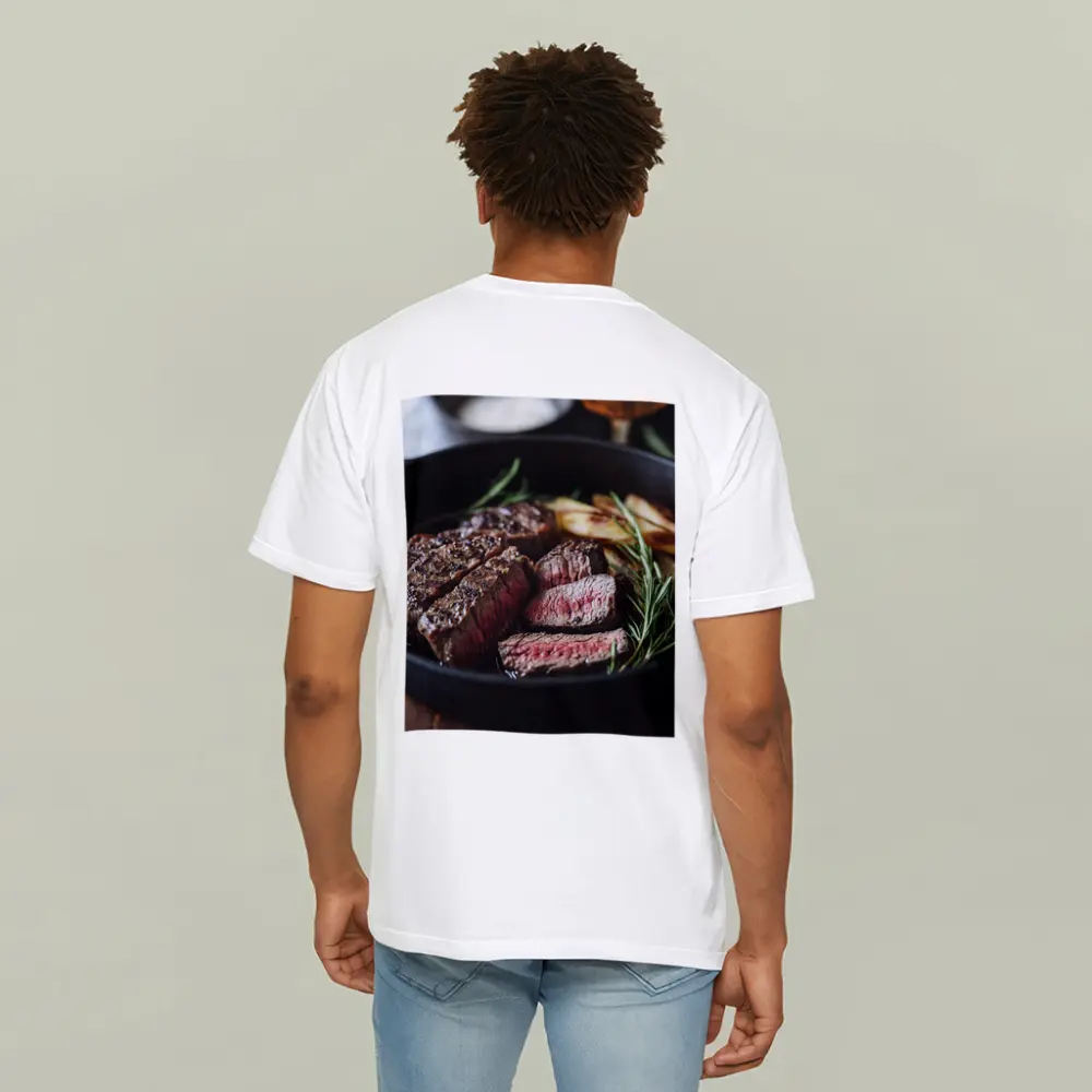 Seared Steak Cast Iron Pan Rosemary – T-Shirts