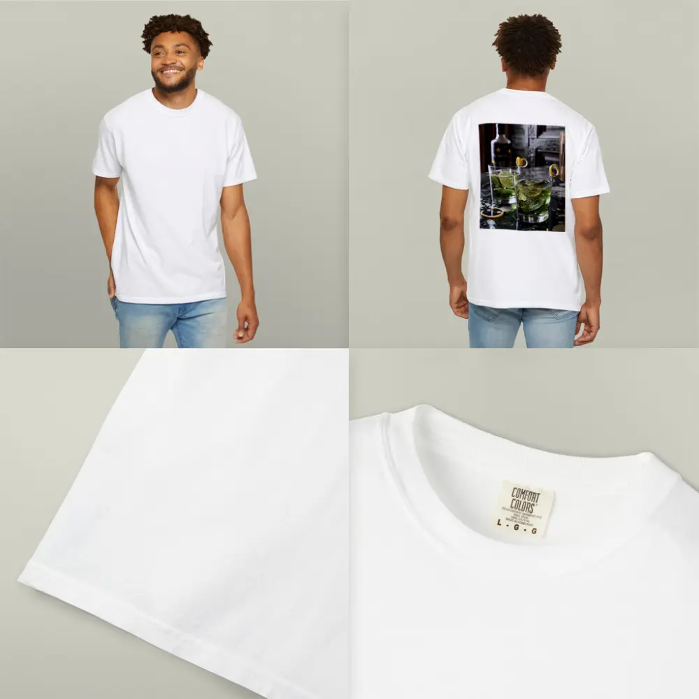Green Gin Cocktails on Marble Bar – T-Shirts
