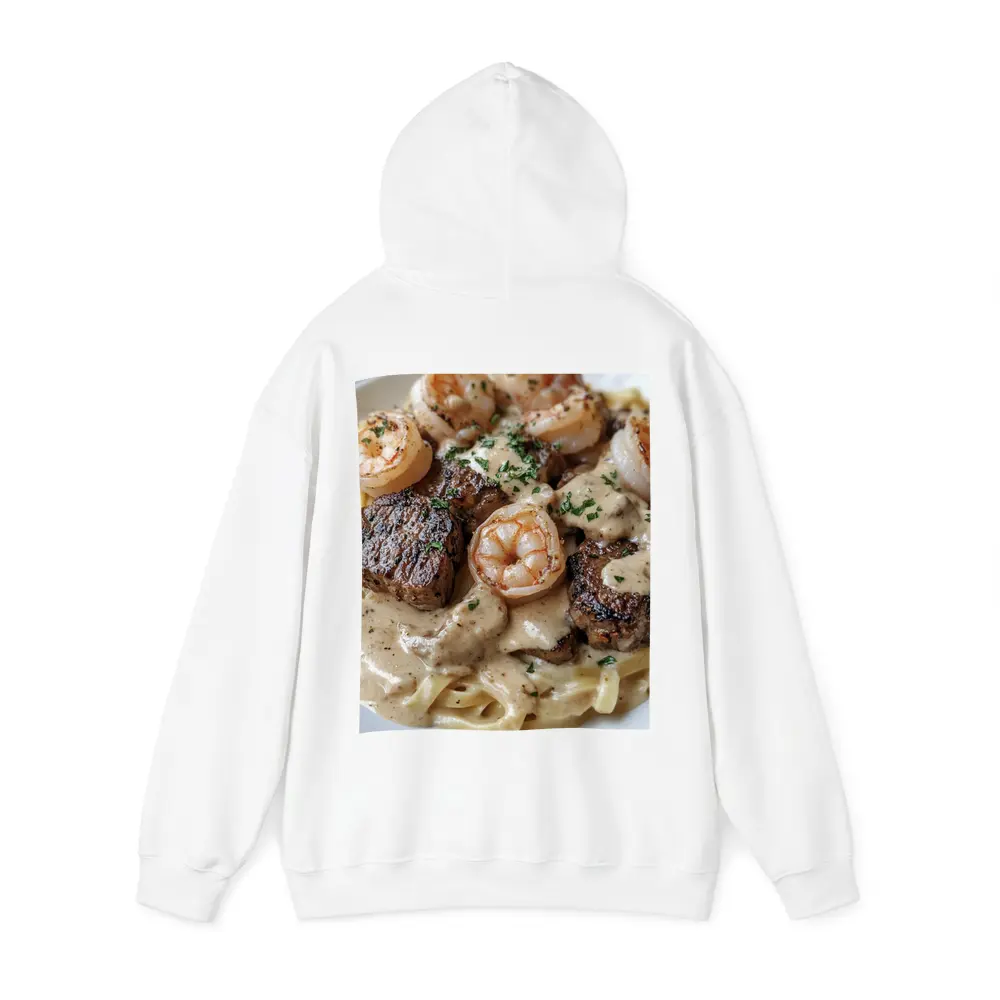 Surf and Turf Steak Shrimp Pasta Dish – Hoodies