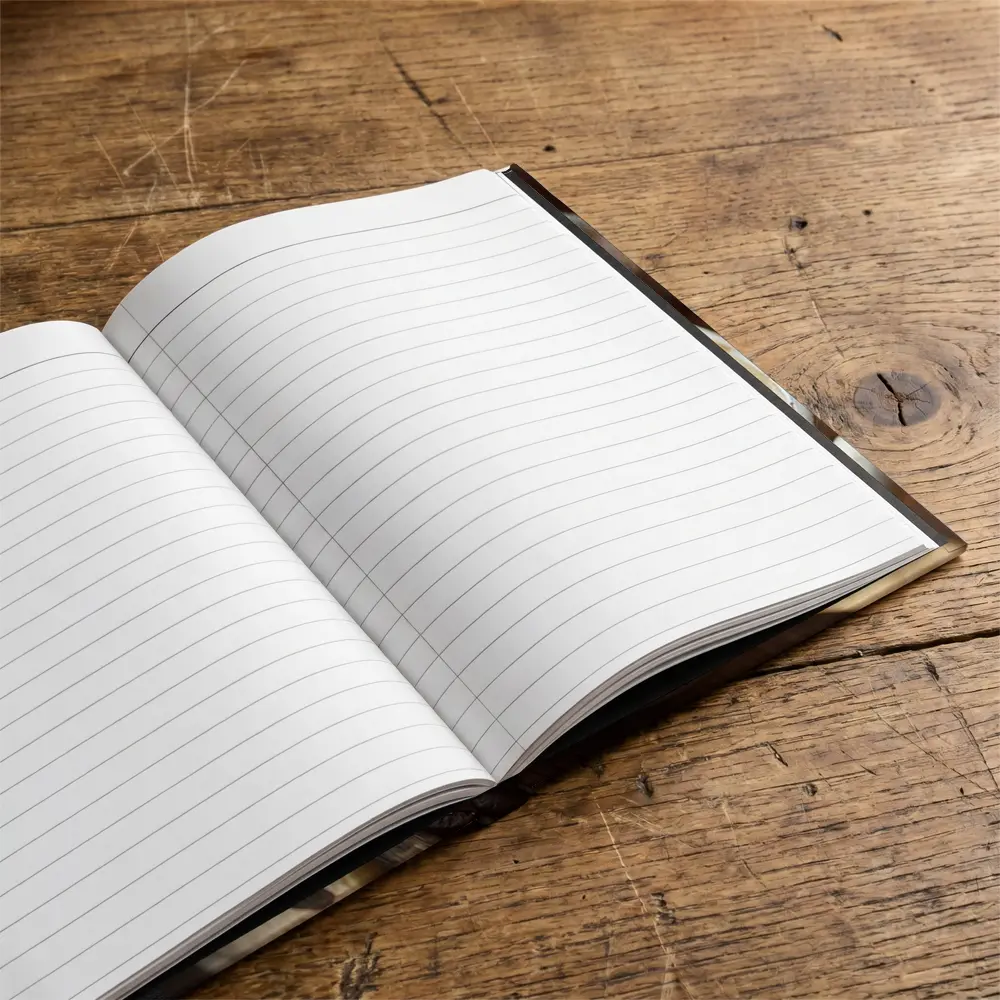 Latte Art Heart Coffee Beans Wooden Table – Notebooks