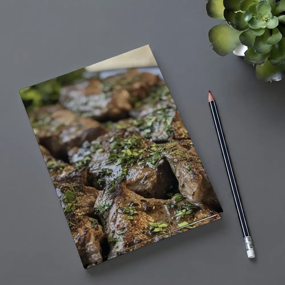 Seared Steak Bites Herb Garlic Butter – Notebooks