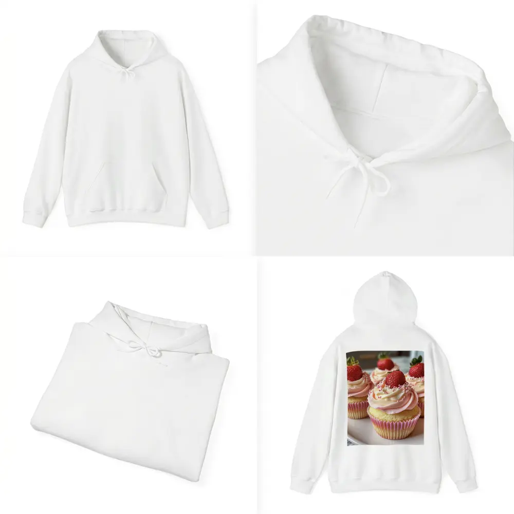 Strawberry Cupcakes Pink Frosting Sprinkles Kitchen – Hoodies