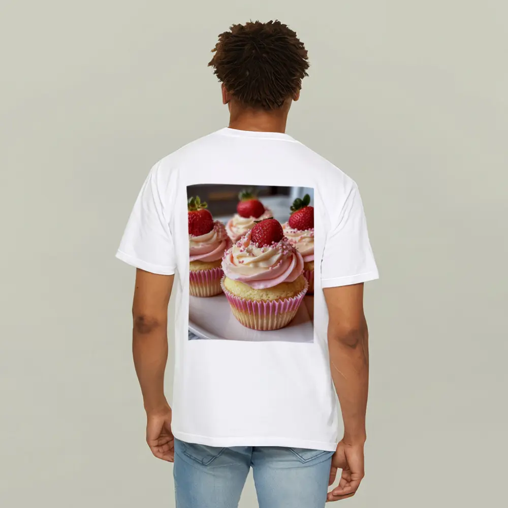 Strawberry Cupcakes Pink Frosting Sprinkles Kitchen – T-Shirts