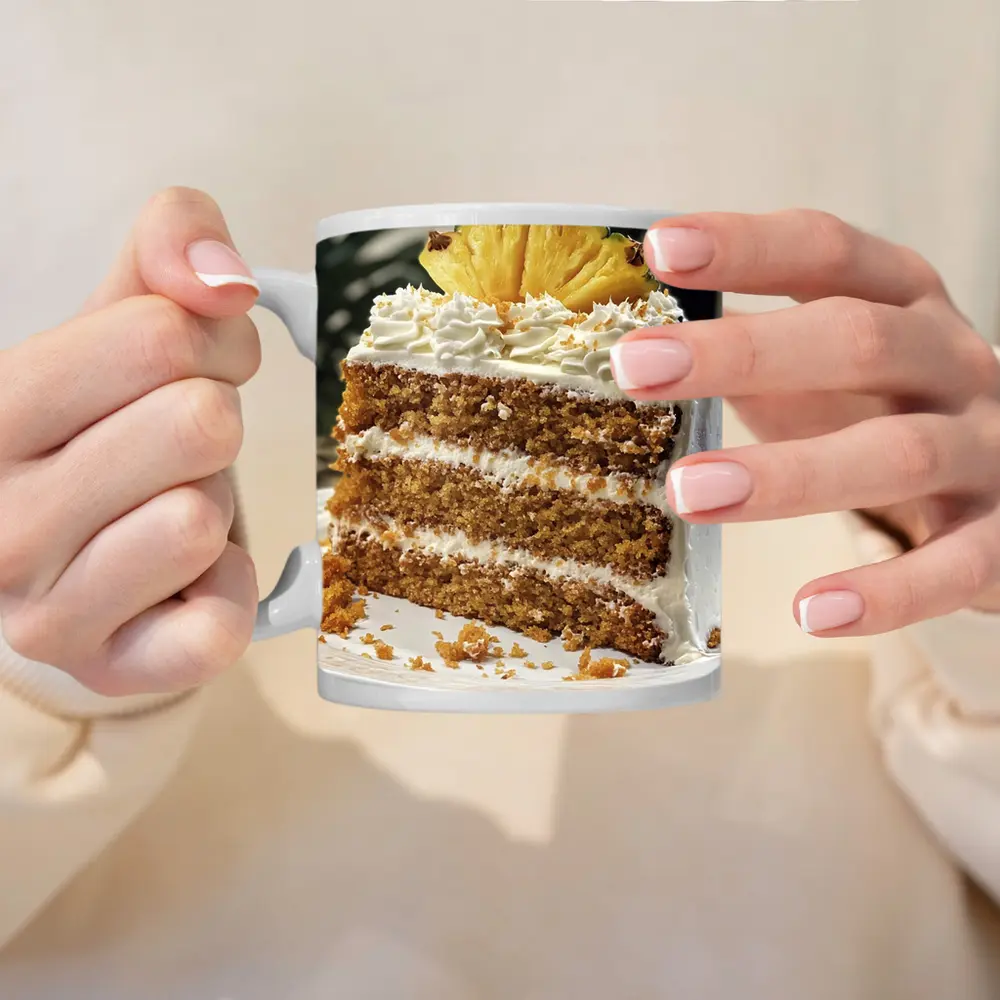 Pineapple Layer Cake White Cream Frosting – Mugs