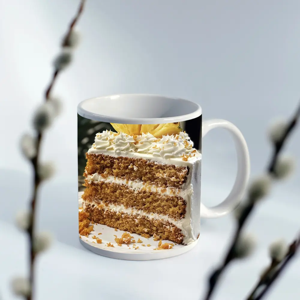 Pineapple Layer Cake White Cream Frosting – Mugs
