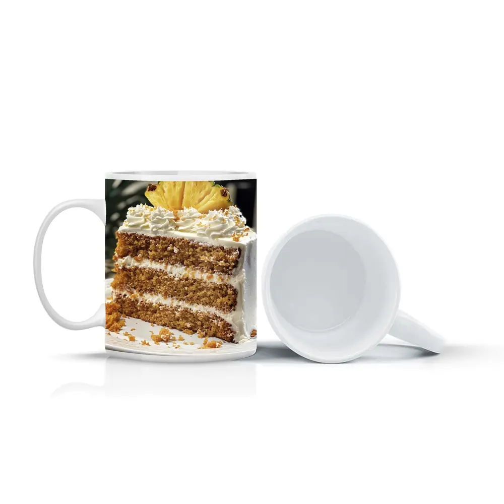 Pineapple Layer Cake White Cream Frosting – Mugs