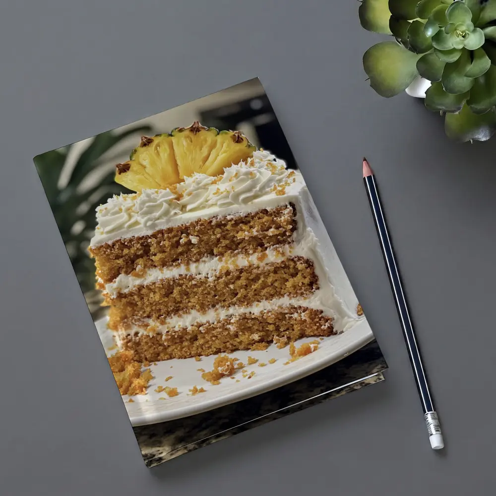 Pineapple Layer Cake White Cream Frosting – Notebooks