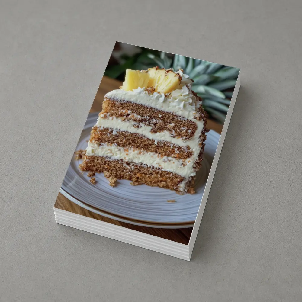 Pineapple Coconut Layer Cake Slice Dessert – Postcards