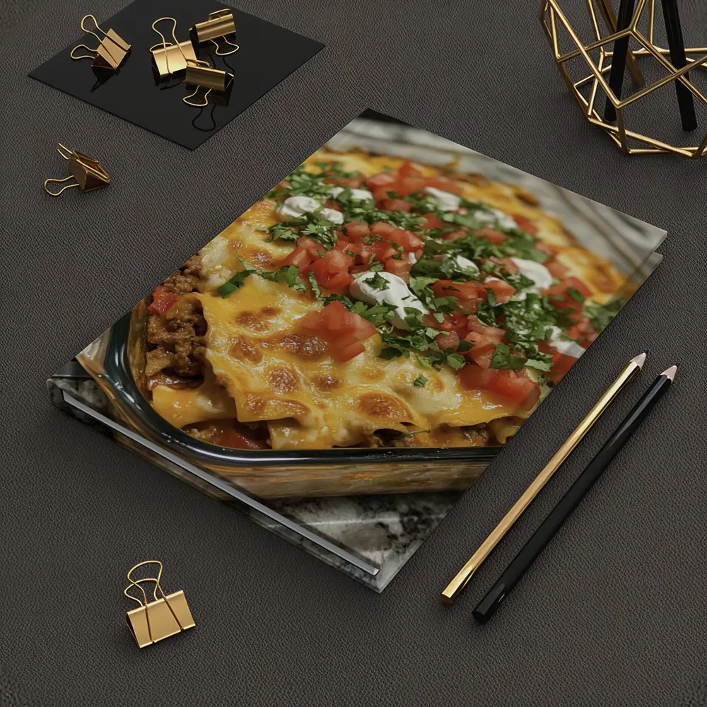 Beef Enchilada Casserole With Fresh Toppings – Notebooks