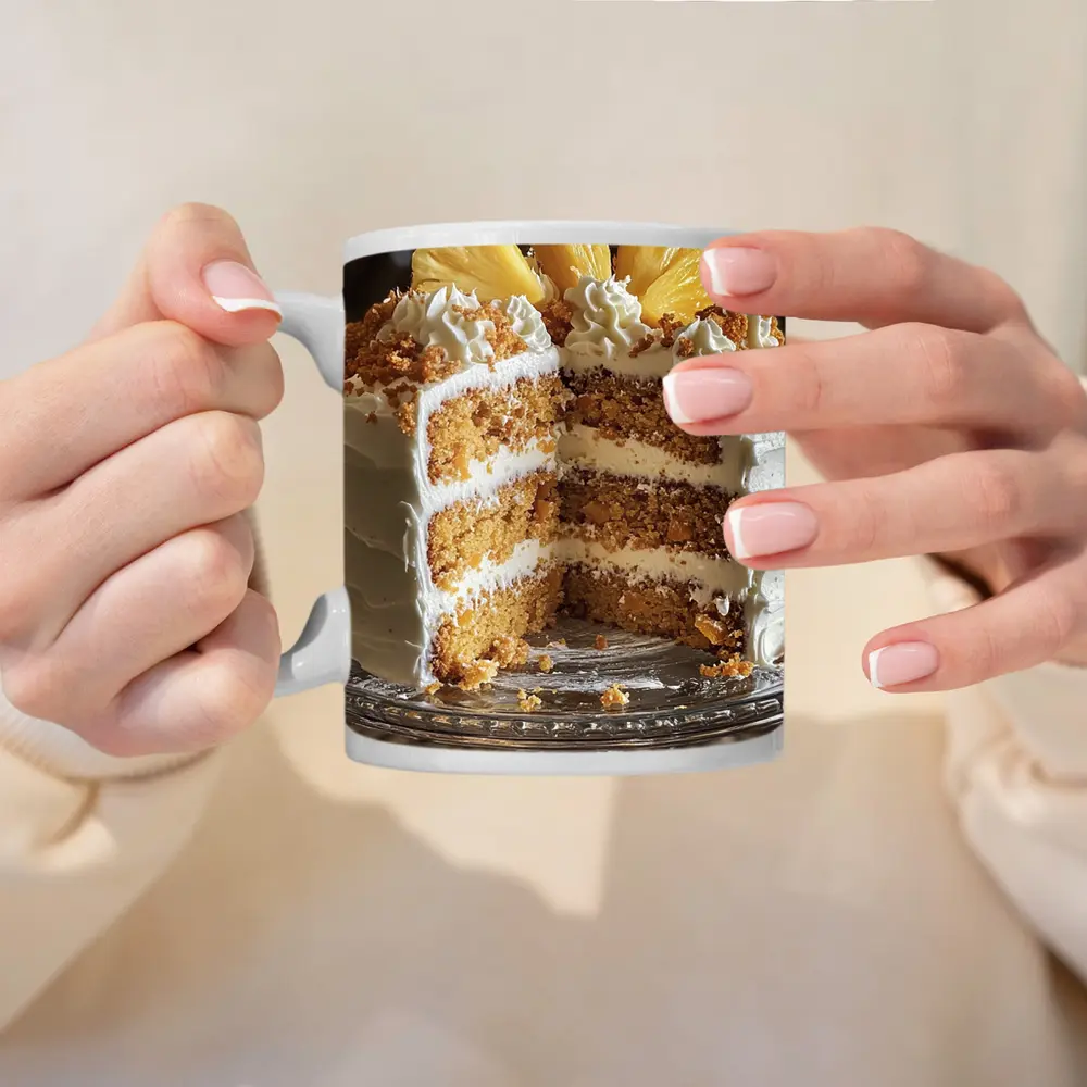Pineapple Layer Cake White Frosting Kitchen – Mugs