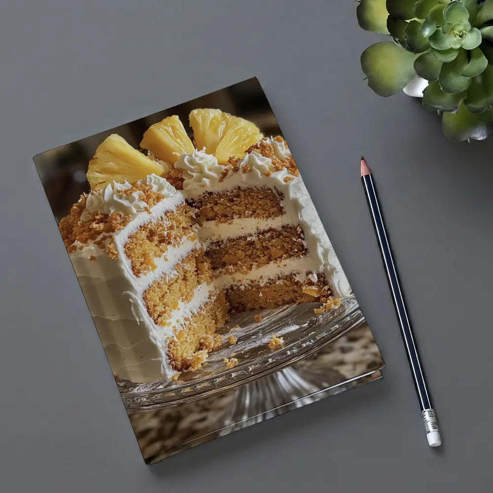 Pineapple Layer Cake White Frosting Kitchen – Notebooks