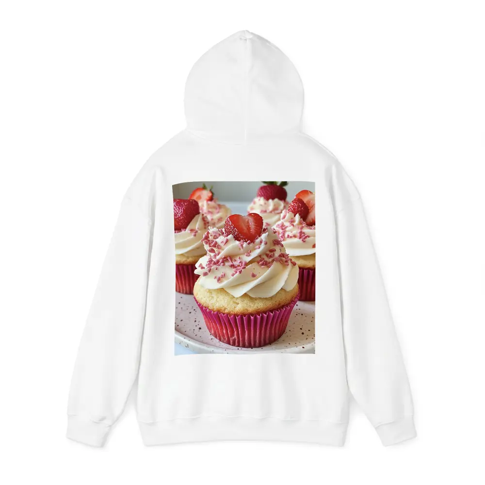 Strawberry Cupcakes With Cream Frosting Pink – Hoodies