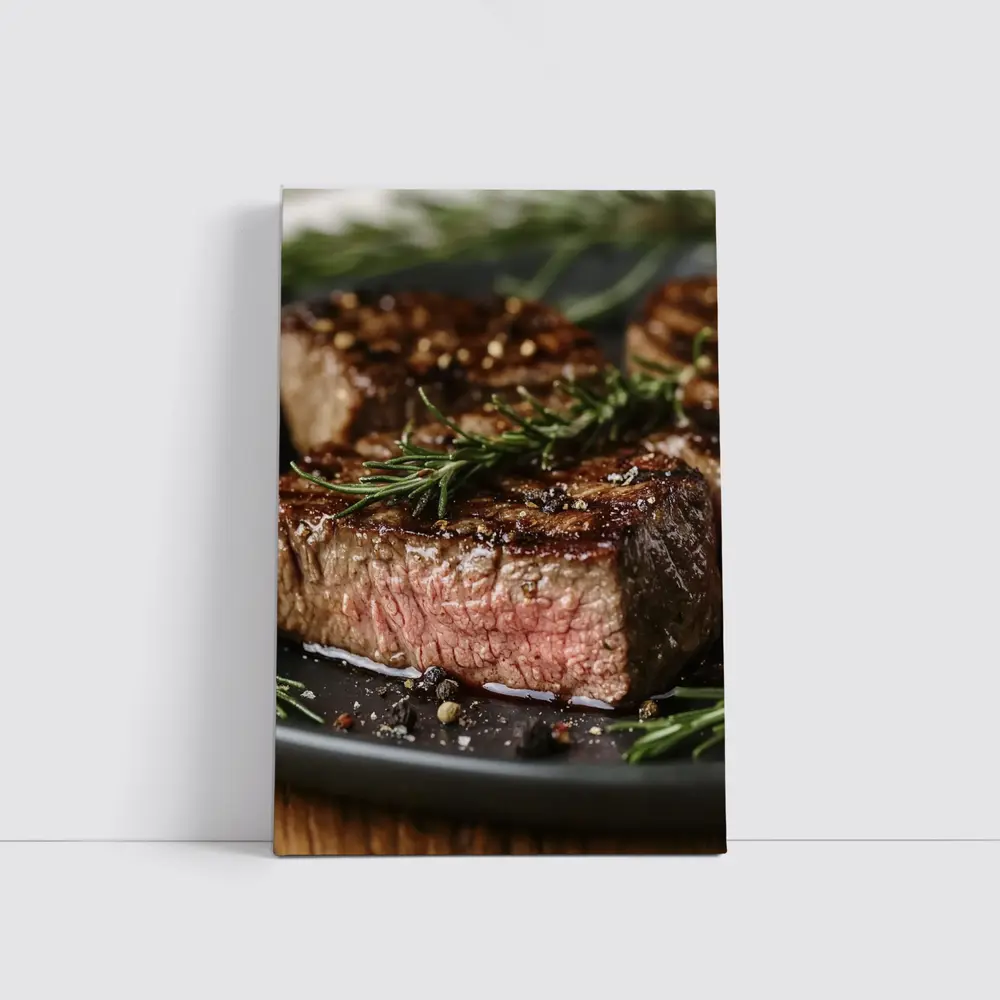 Grilled Steak Filet With Rosemary Herbs – Wall Art
