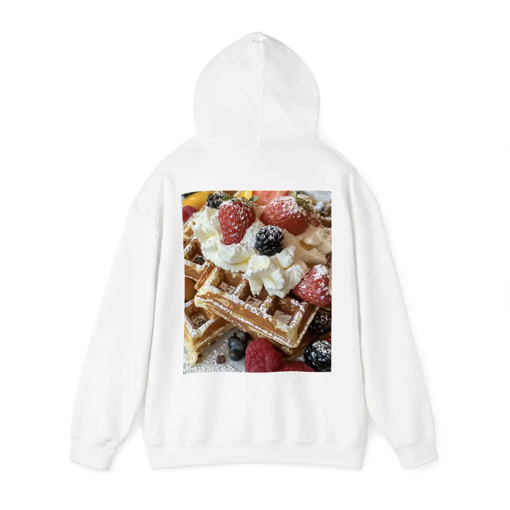Golden Waffles Topped With Fresh Mixed Berries – Hoodies