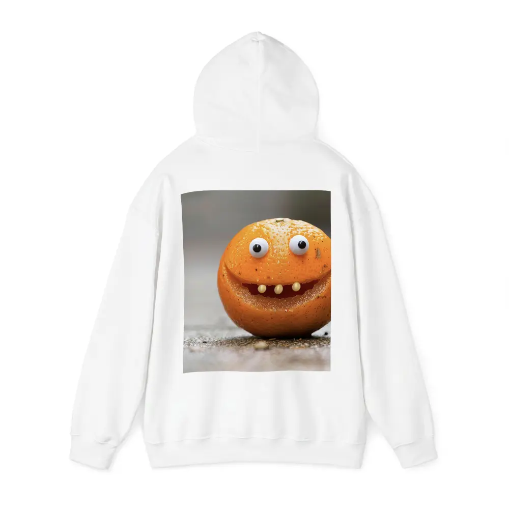 Funny Orange Fruit Character With Googly Eyes – Hoodies