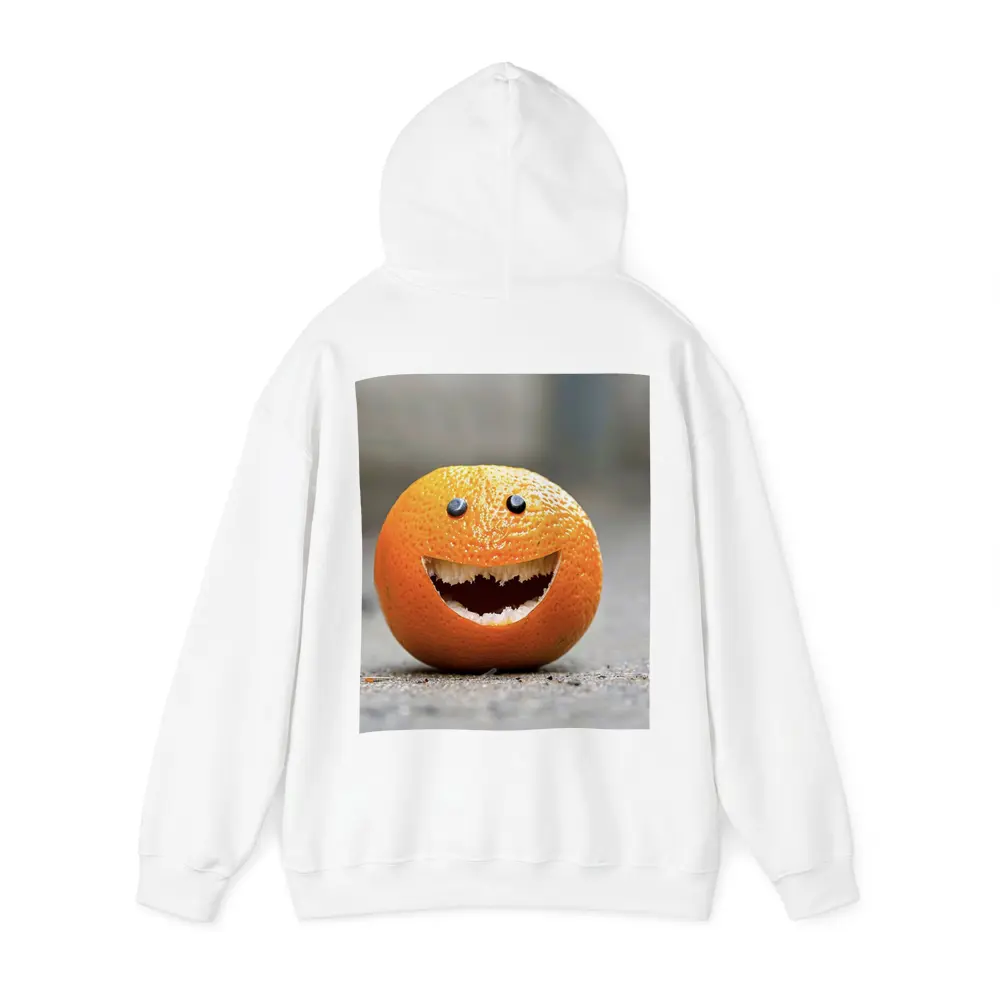 Funny Smiling Orange Fruit Street Art – Hoodies