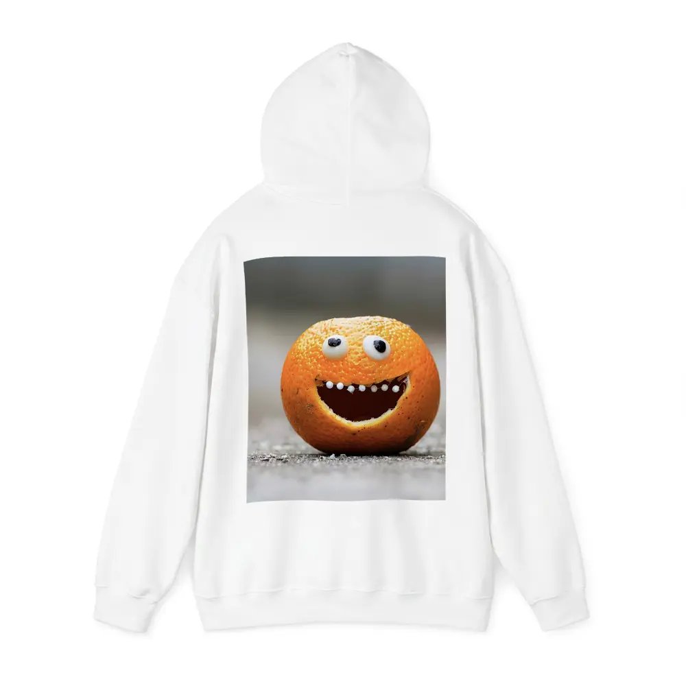 Funny Orange Face Googly Eyes Street – Hoodies