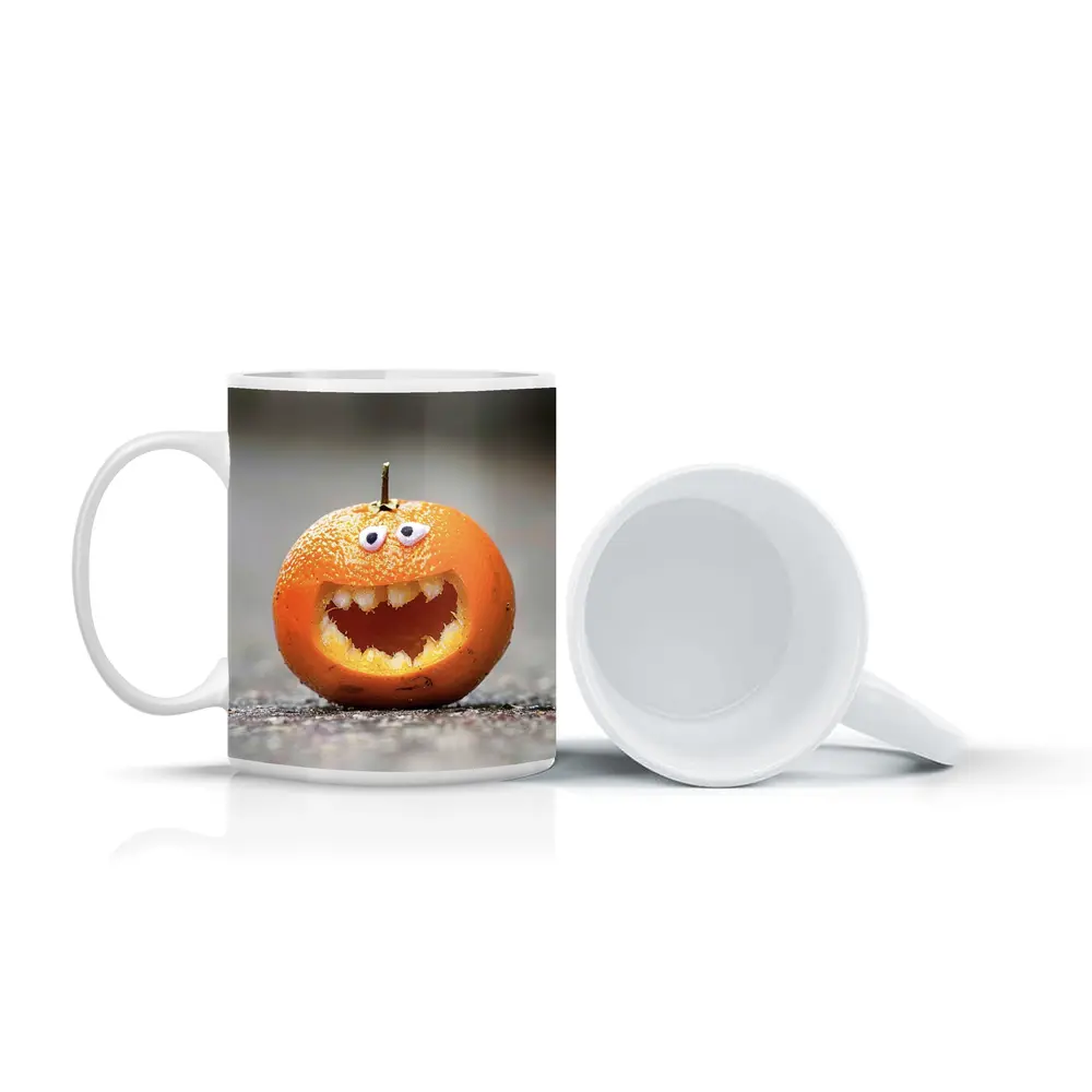 Carved Orange Jack O Lantern Street – Mugs