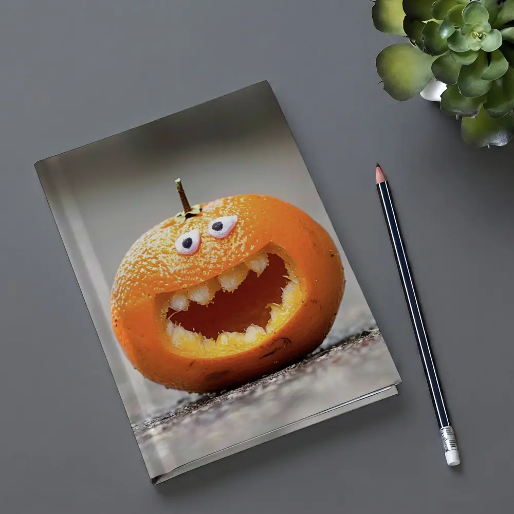 Carved Orange Jack O Lantern Street – Notebooks