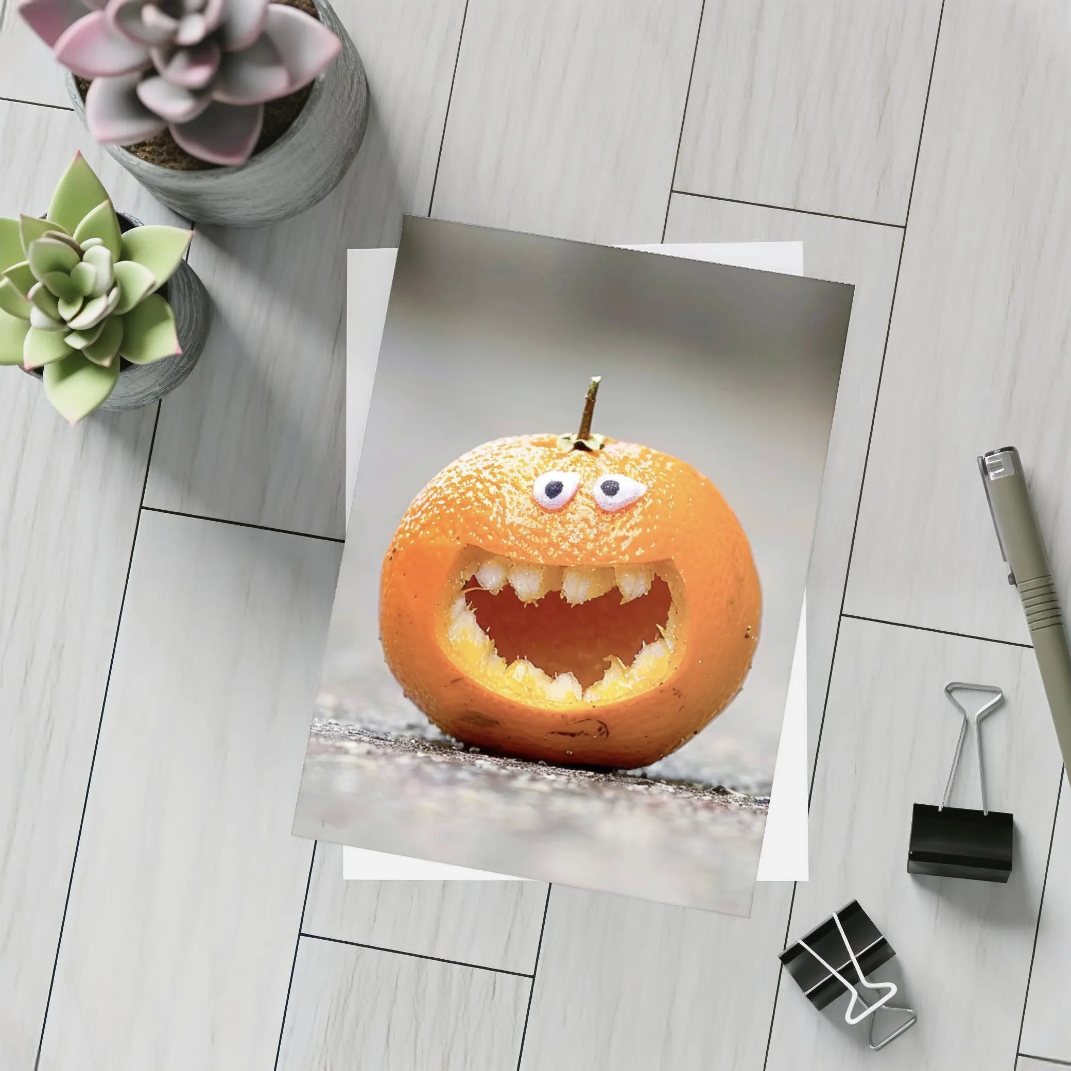 Carved Orange Jack O Lantern Street – Postcards