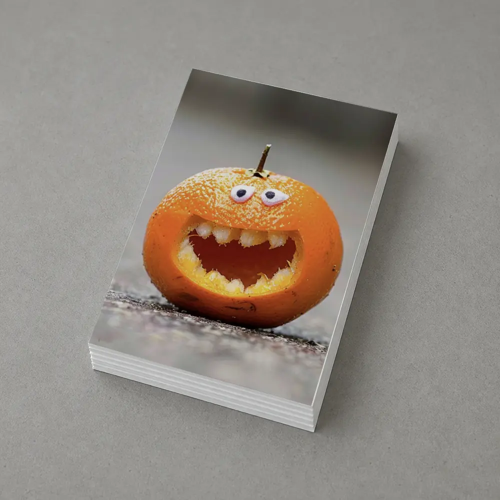 Carved Orange Jack O Lantern Street – Postcards