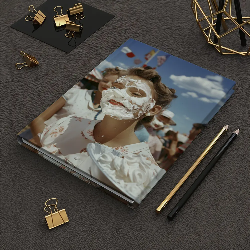 Girl Covered Cream Pie Carnival Fair – Notebooks