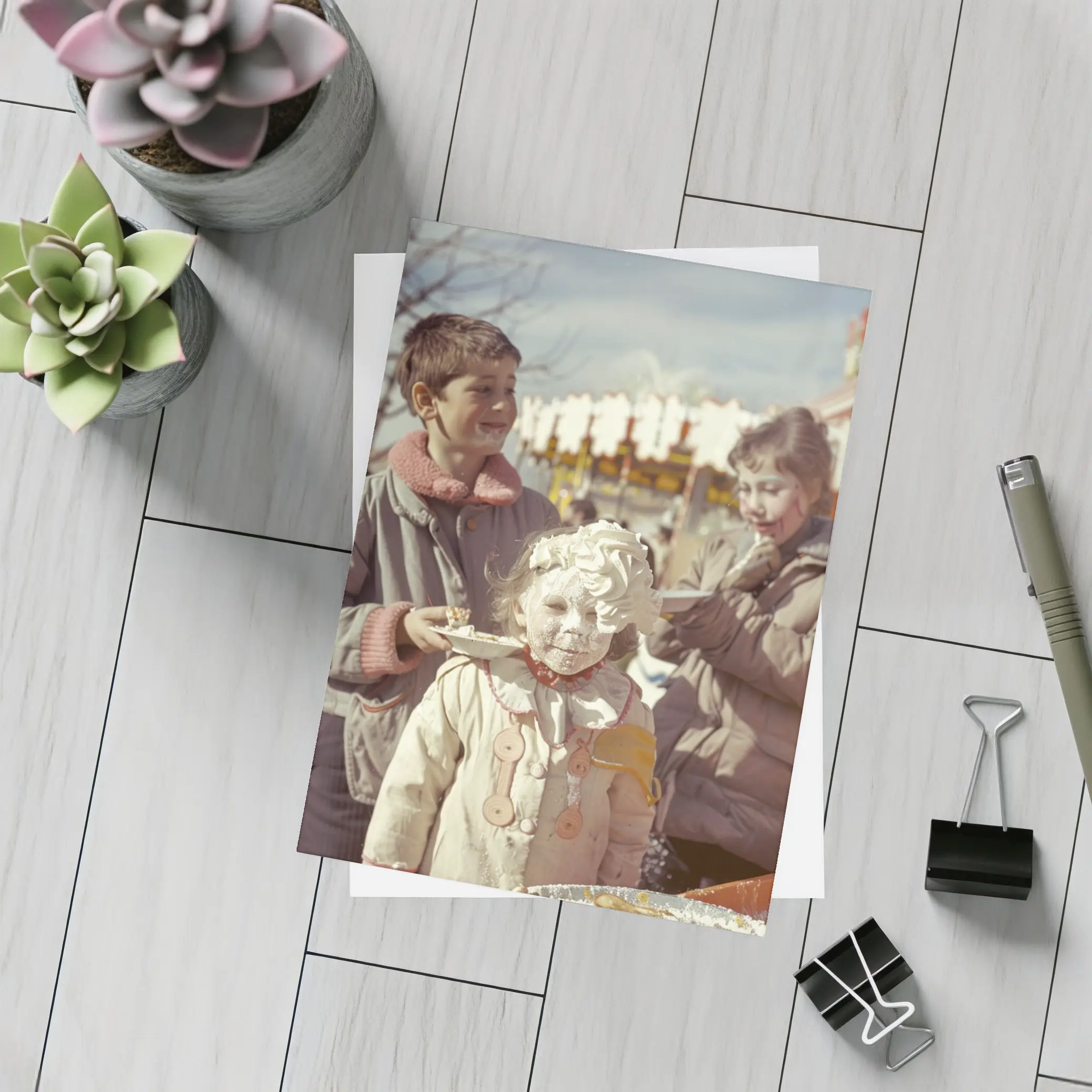 Kids Pie Face Fun Fair Carnival – Postcards