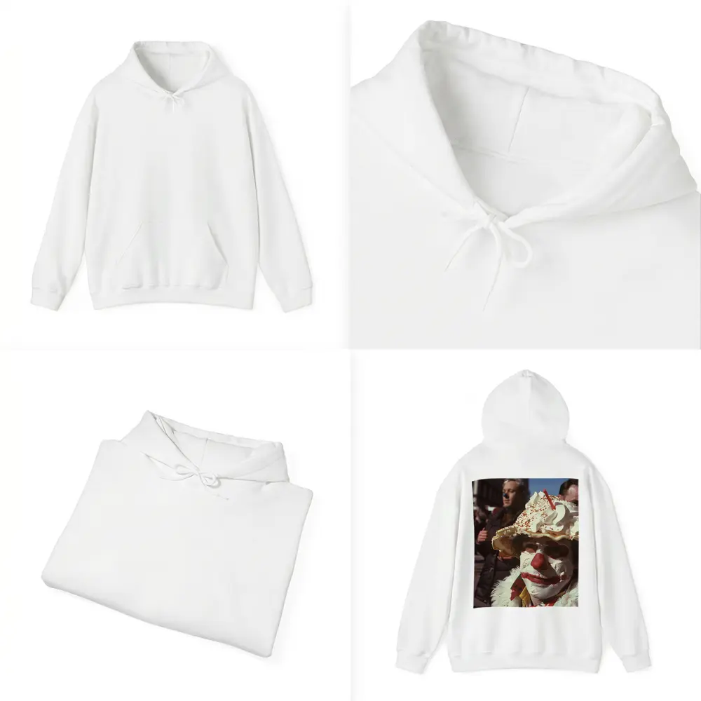 Clown With Pie Hat City Street – Hoodies