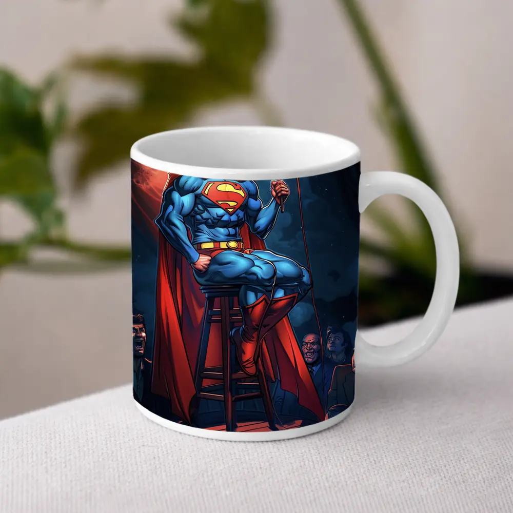 Superman Stand Up Comedy Show Comic Art – Mugs
