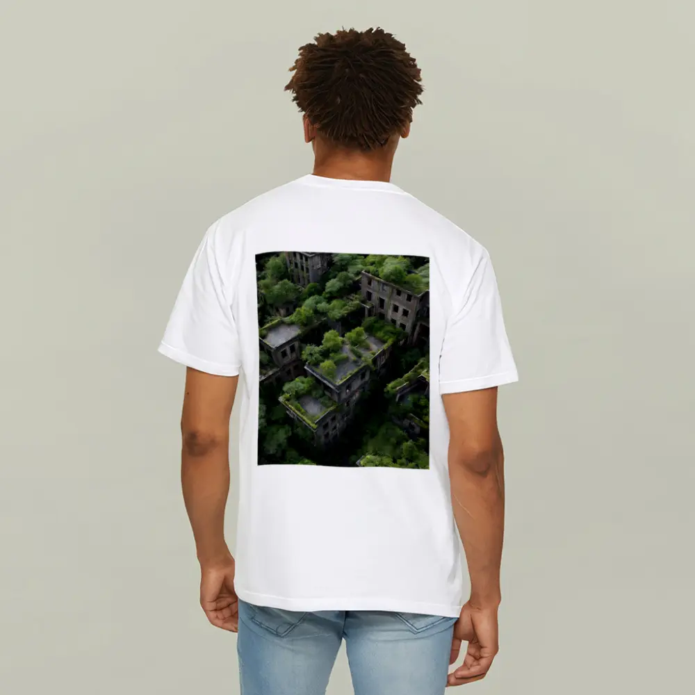 Abandoned City Ruins Overgrown With Dense Forest – T-Shirts