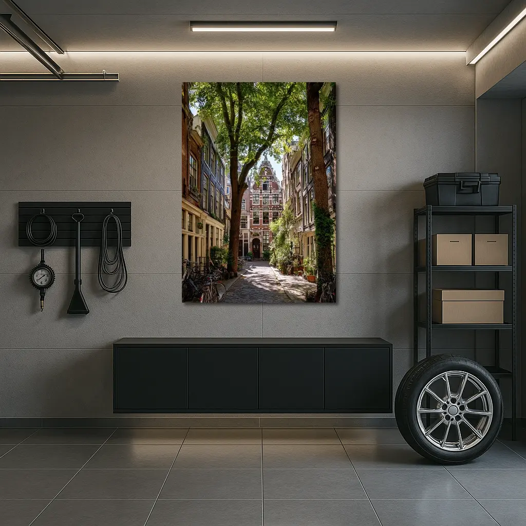 Amsterdam Narrow Street Historic Canal Houses – Wall Art