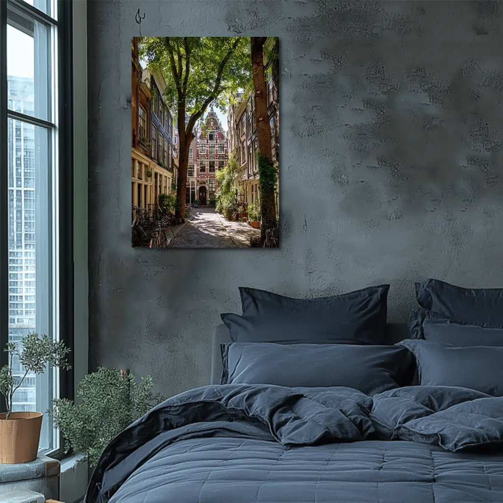 Amsterdam Narrow Street Historic Canal Houses – Wall Art