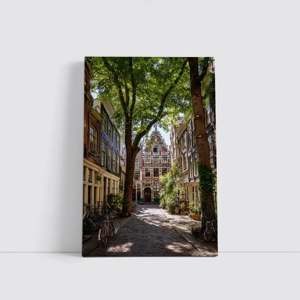 Amsterdam Narrow Street Historic Canal Houses – Wall Art
