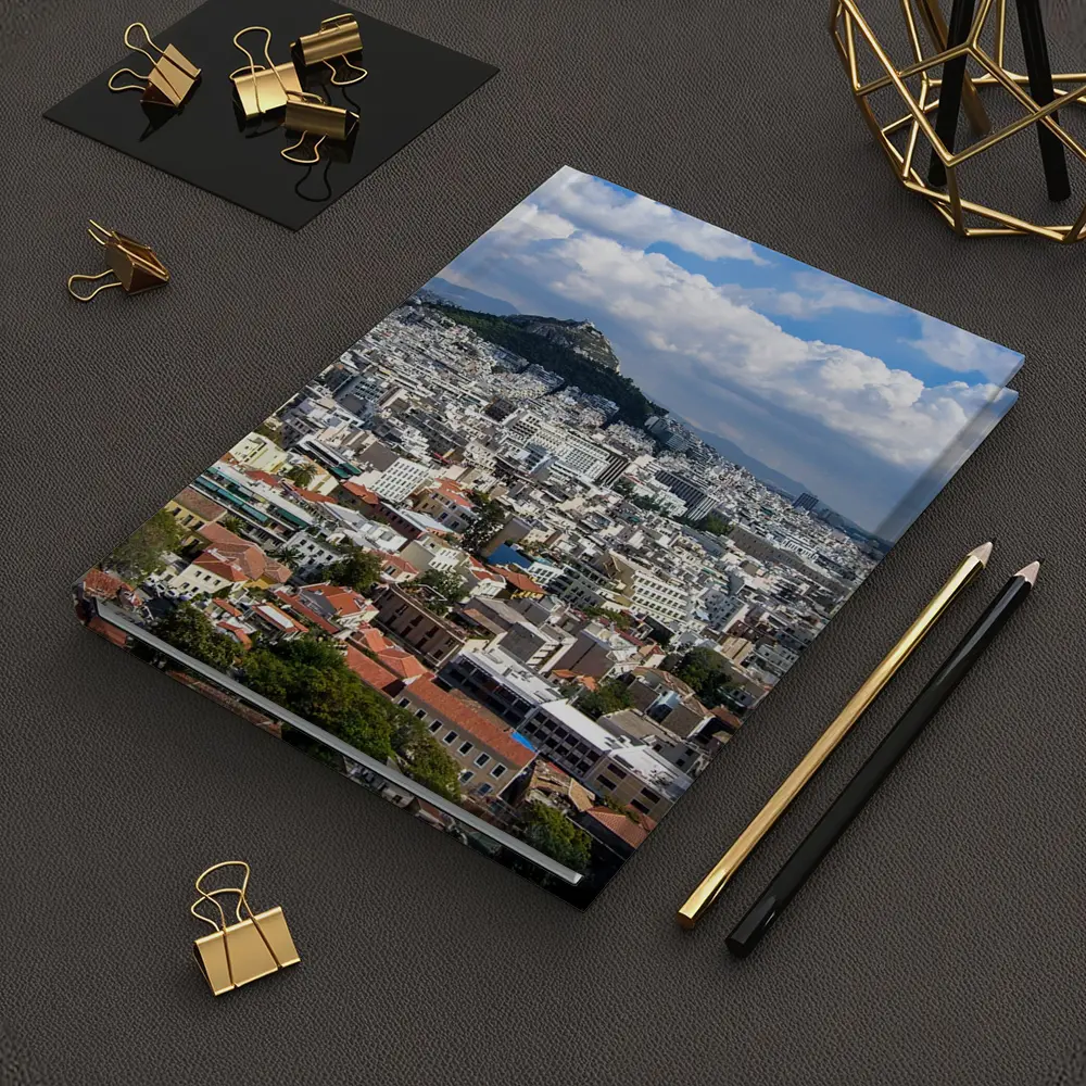 Athens Greece City Skyline Lycabettus Hill View – Notebooks