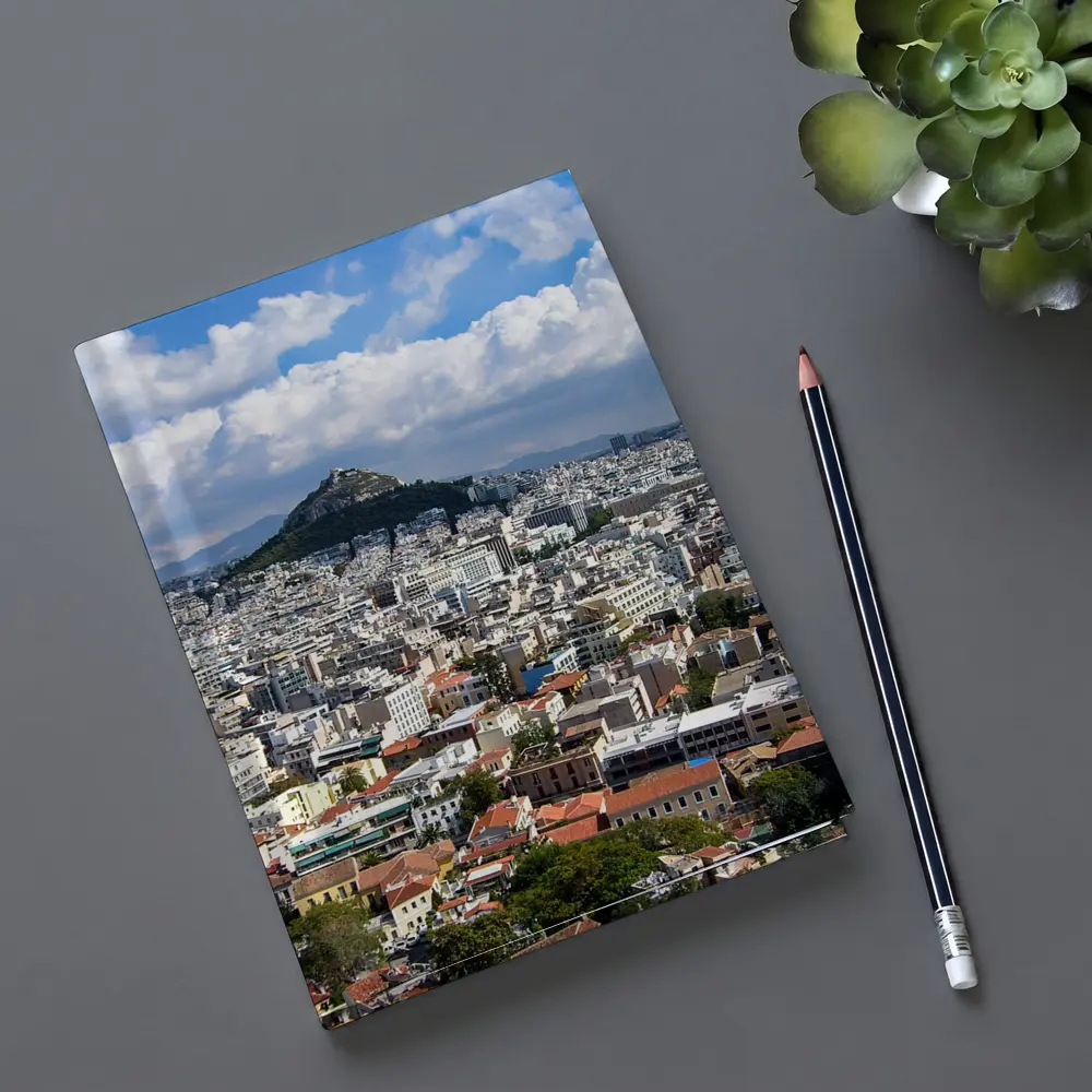 Athens Greece City Skyline Lycabettus Hill View – Notebooks
